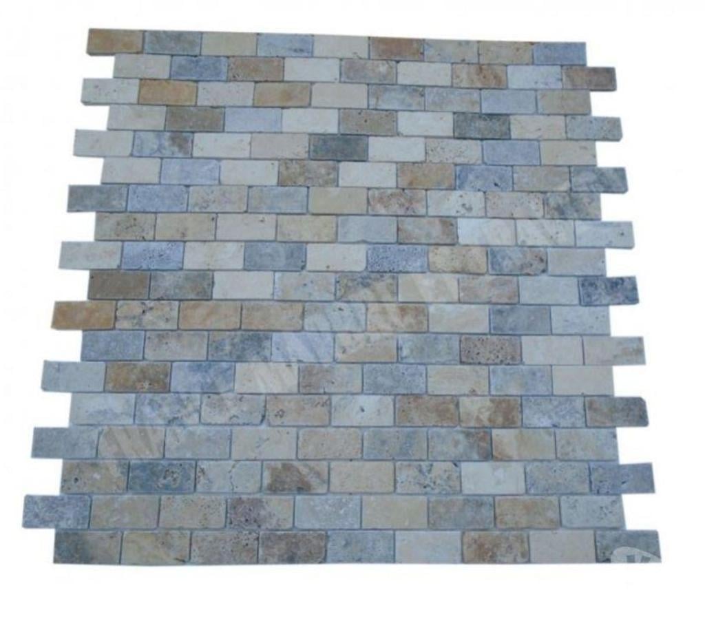  Var Forcalqueiret - 83136 - Photos Vivastreet Travertin Mixte Mosaïque 4 Couleur 4,8x10 cm REF 3134