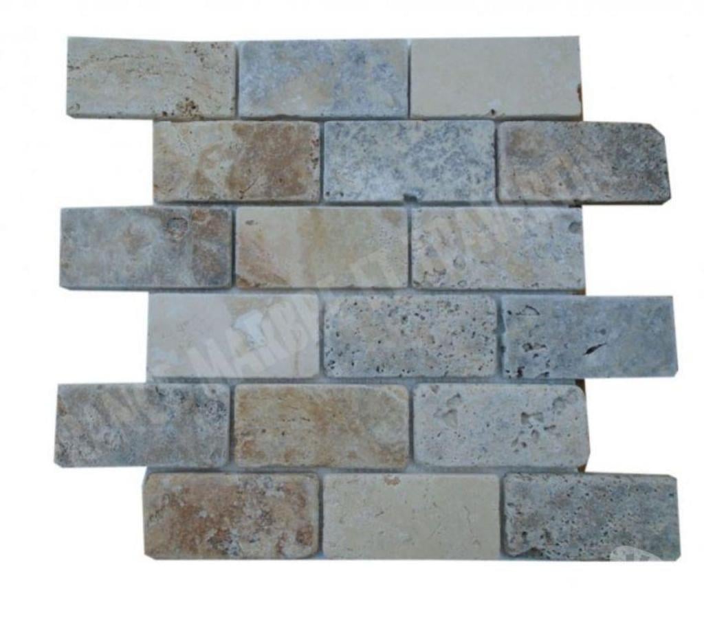  Var Forcalqueiret - 83136 - Photos Vivastreet Travertin Mixte Mosaïque 4 Couleur 4,8x10 cm REF 3134