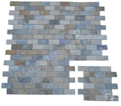 Bricolage - Jardin - Outillage Forcalqueiret Var - Photos Vivastreet Travertin Mixte Mosaïque 4 Couleur 4,8x10 cm REF 3134