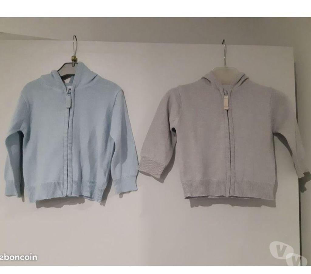 Vêtements bébés Puy-de-Dôme Clermont Ferrand - Photos Vivastreet Gilets à capuche TEX 12 mois