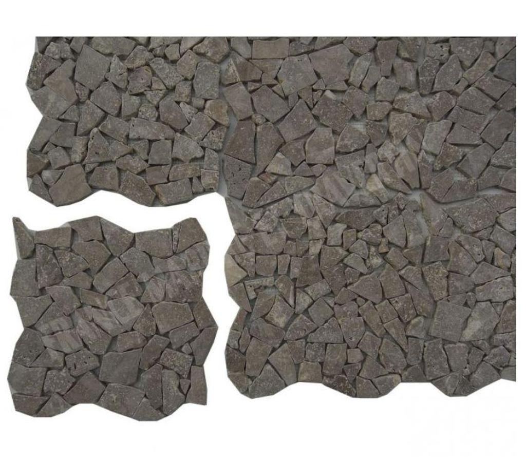  Var Forcalqueiret - 83136 - Photos Vivastreet Travertin Noce Marron Mosaïque Modèle Opus Galet REF 522