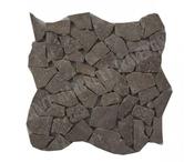 Travertin Noce Marron Mosaïque Modèle Opus Galet REF 522