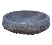 Travertin Gris Silver Vasque Ovale Roche 45x55 cm REF 2597