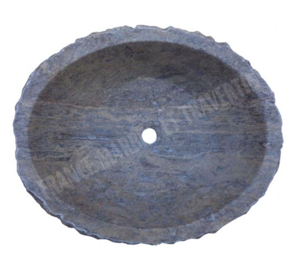  Var Forcalqueiret - 83136 - Photos Vivastreet Travertin Gris Silver Vasque Ovale Roche 45x55 cm REF 2597