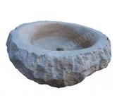 Travertin Clss Beige Vasque Ovale Roche 40x50 cm REF 1583