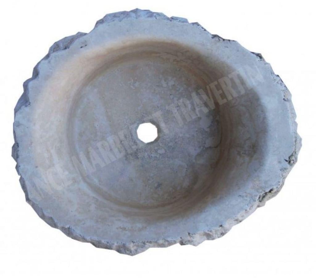  Var Forcalqueiret - 83136 - Photos Vivastreet Travertin Clss Beige Vasque Ovale Roche 40x50 cm REF 1583