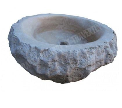 Bricolage - Jardin - Outillage Forcalqueiret Var - Photos Vivastreet Travertin Clss Beige Vasque Ovale Roche 40x50 cm REF 1583