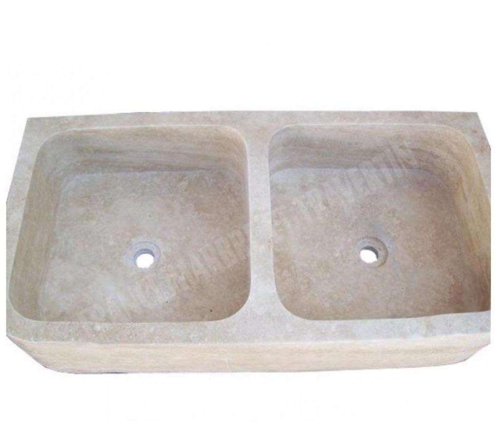  Bouches-du-Rhône Lancon Provence - 13680 - Photos Vivastreet Travertin Classique Beige Évier 2 Bacs 90x46 cm REF 038