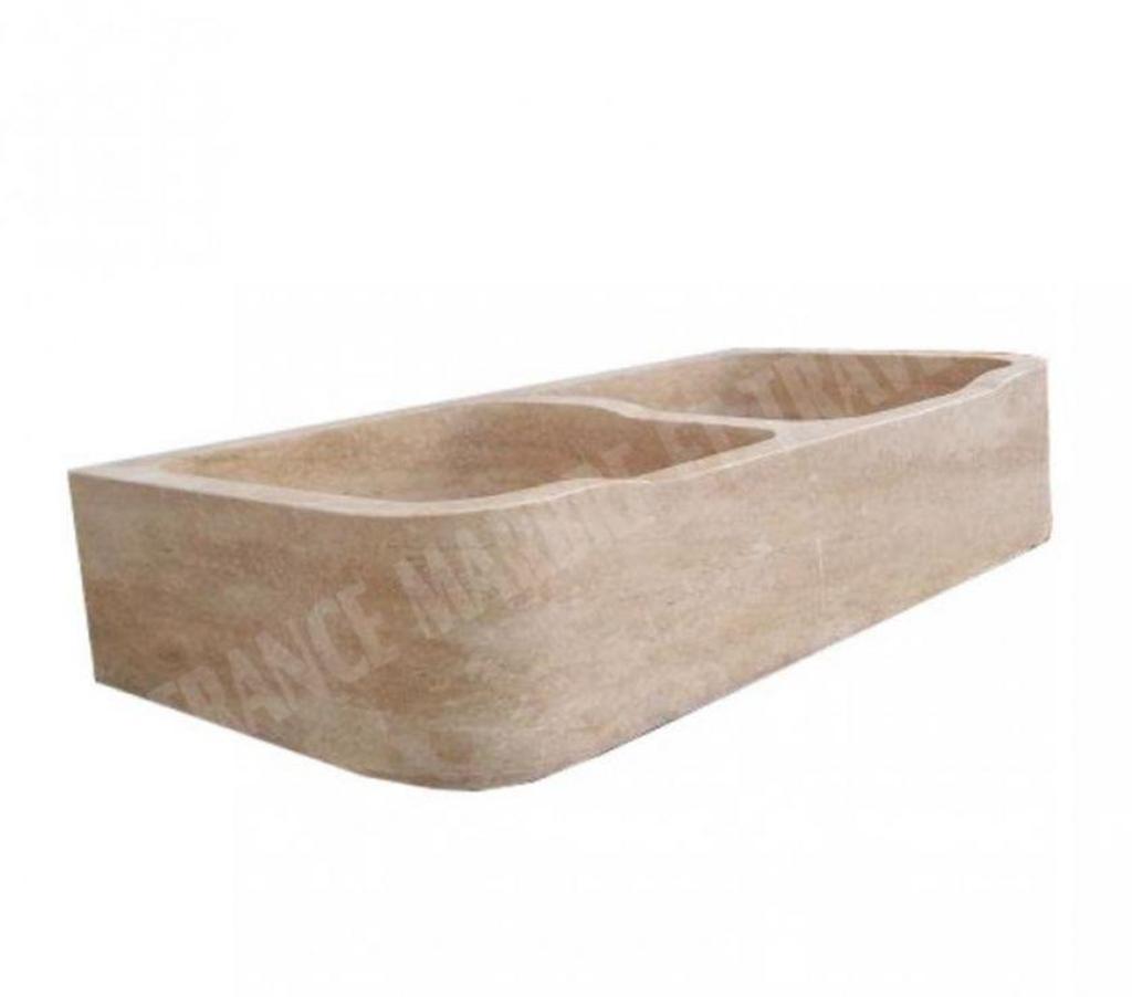  Bouches-du-Rhône Lancon Provence - 13680 - Photos Vivastreet Travertin Classique Beige Évier 2 Bacs 90x46 cm REF 038