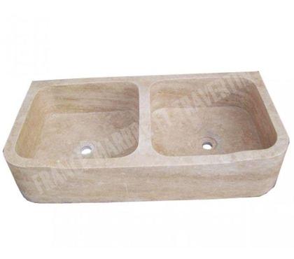 Bricolage - Jardin - Outillage Lancon Provence Bouches-du-Rhône - Photos Vivastreet Travertin Classique Beige Évier 2 Bacs 90x46 cm REF 038