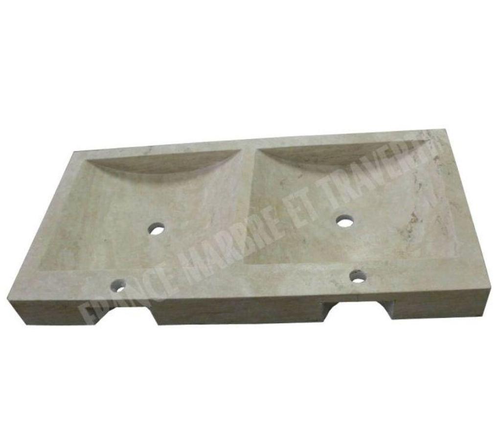  Bouches-du-Rhône Lancon Provence - 13680 - Photos Vivastreet Travertin Classique Beige Évier 2 Bacs 100x50 cm REF 642