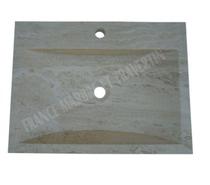 Travertin Classique Beige Evier 60x45 cm Trapeze REF 581
