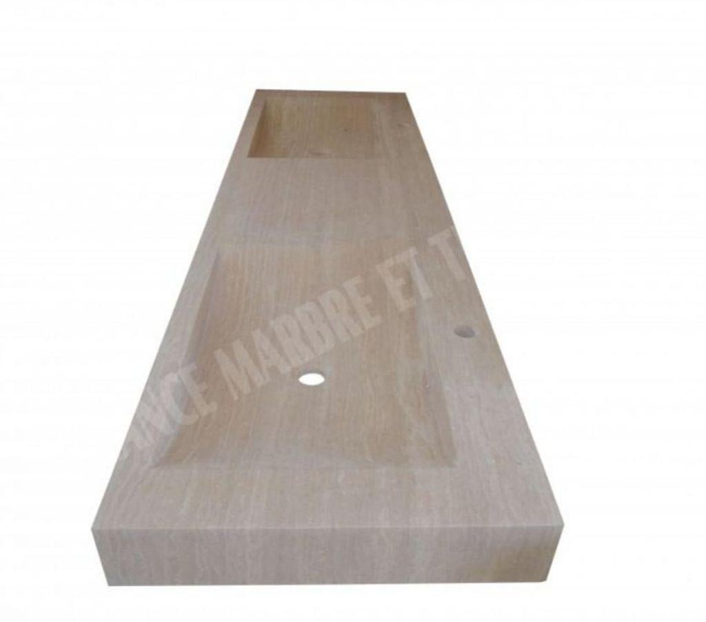  Var Forcalqueiret - 83136 - Photos Vivastreet Travertin Classique Beige Évier 2 Bacs 163x50 cm REF 386