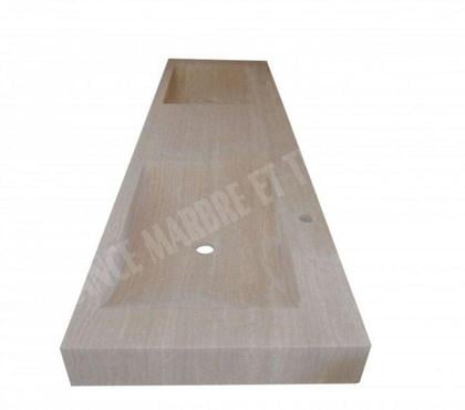 Bricolage - Jardin - Outillage Forcalqueiret Var - Photos Vivastreet Travertin Classique Beige Évier 2 Bacs 163x50 cm REF 386