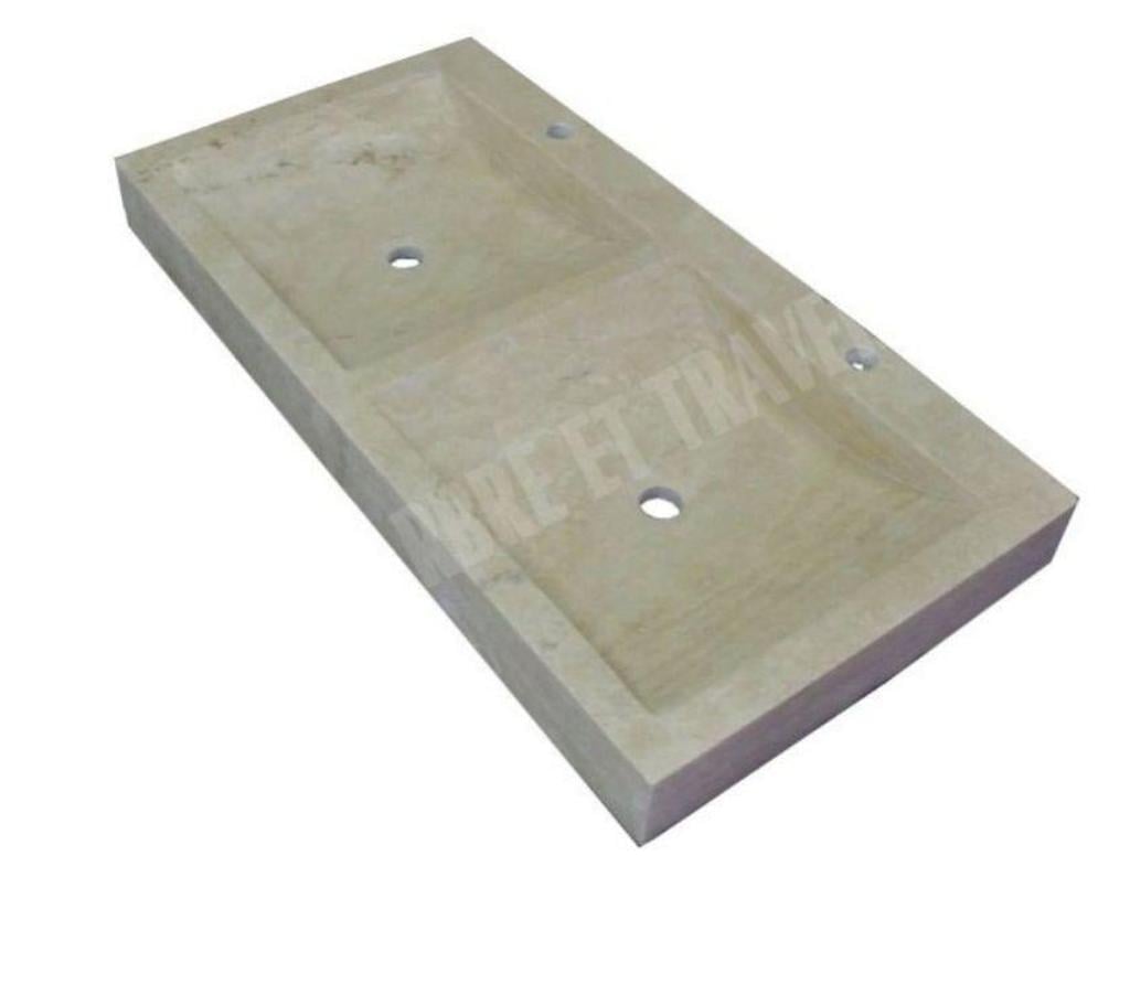  Var Forcalqueiret - 83136 - Photos Vivastreet Travertin Classique Beige Évier 2 Bacs 100x50 cm REF 642