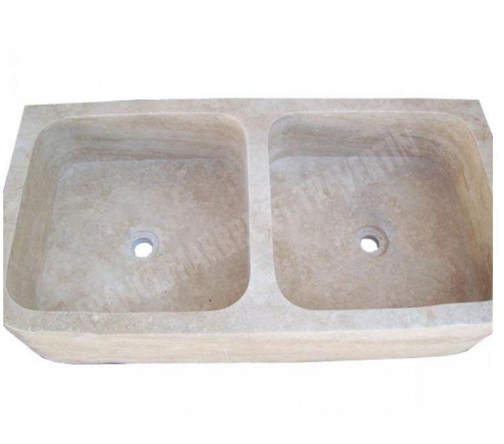  Var Forcalqueiret - 83136 - Photos Vivastreet Travertin Classique Beige Évier 2 Bacs 90x46 cm REF 038