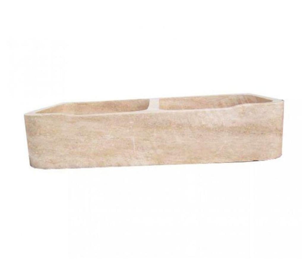  Var Forcalqueiret - 83136 - Photos Vivastreet Travertin Classique Beige Évier 2 Bacs 90x46 cm REF 038