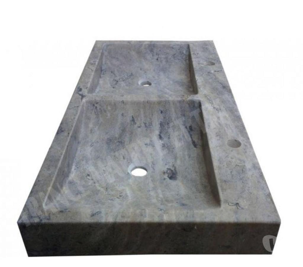  Bouches-du-Rhône Lancon Provence - 13680 - Photos Vivastreet Travertin Gris Silver Evier Meuble 2 Bacs REF 1169