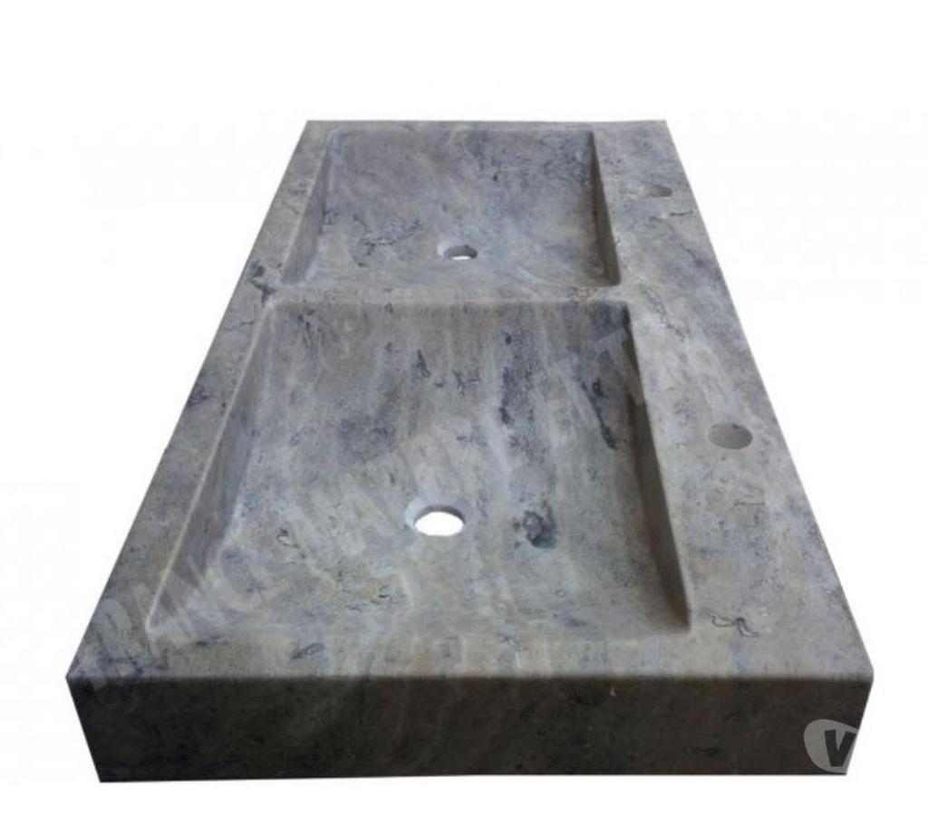  Var Forcalqueiret - 83136 - Photos Vivastreet Travertin Gris Silver Evier Meuble 2 Bacs REF 1169