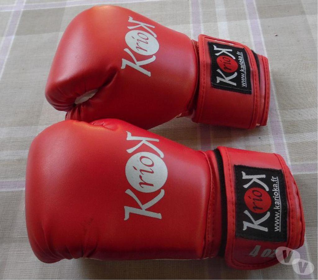 Matériel de sport Hérault Castries - 34160 - Photos Vivastreet Gants de boxe 6-8 ans Karioka rio 4 0Z état neuf 