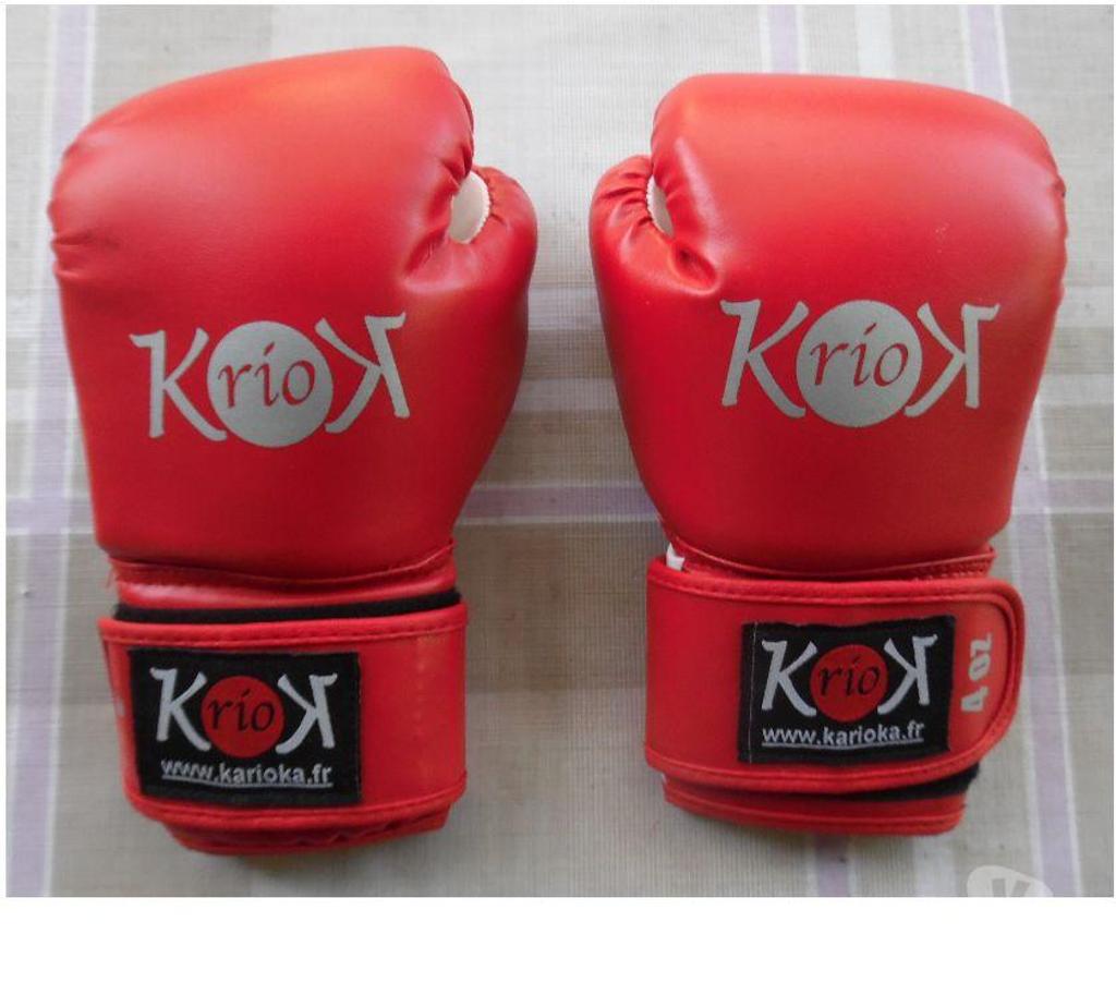 Matériel de sport Hérault Castries - 34160 - Photos Vivastreet Gants de boxe 6-8 ans Karioka rio 4 0Z état neuf 