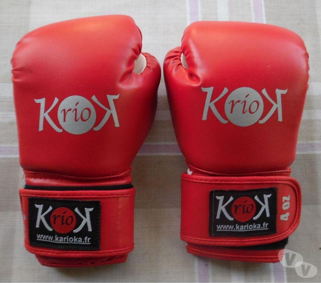 Matériel de sport Hérault Castries - 34160 - Photos Vivastreet Gants de boxe 6-8 ans Karioka rio 4 0Z état neuf 