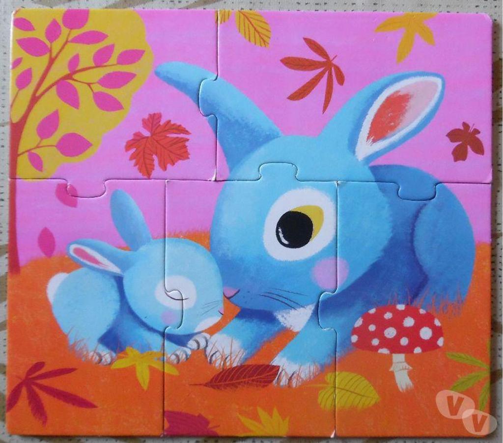 Jeux - Jouets Hérault Castries - 34160 - Photos Vivastreet PRIMO PUZZLE 3 PUZZLES LAPINS SJECO SERVI 2 FOIS COMME NEUF