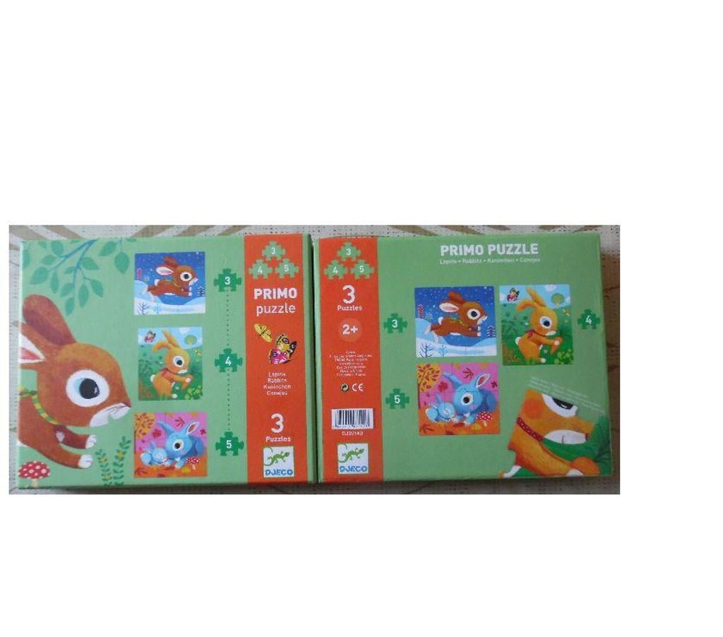 Jeux - Jouets Hérault Castries - 34160 - Photos Vivastreet PRIMO PUZZLE 3 PUZZLES LAPINS SJECO SERVI 2 FOIS COMME NEUF