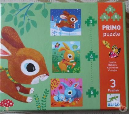 Jeux jouets occasion Castries Hérault - Photos Vivastreet PRIMO PUZZLE 3 PUZZLES LAPINS SJECO SERVI 2 FOIS COMME NEUF