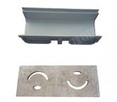 Travertin Clss Grille Mi-Rond Rainure + PVC REF 1219
