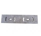 Travertin Clss Grille Rond Rainure + PVC REF 1209