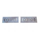 Travertin Clss Grille Rond Rainure 19x50 cm REF 1165
