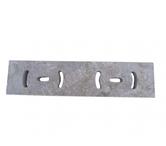 Travertin Classique Grille Rond Rainure + PVC REF 1209