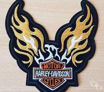 écusson support velours harley davidson aigle phénix