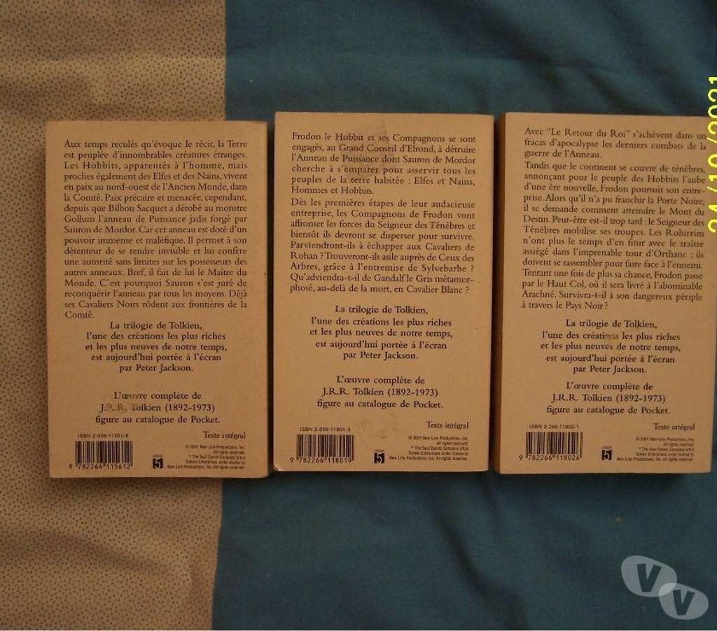 Livres occasion Hauts-de-Seine Issy les Moulineaux - 92130 - Photos Vivastreet TRILOGIE DU SEIGNEUR DES ANNEAUX POCKET