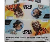 Boite complète des 96 stickers Star Wars du 19 novembre 2019