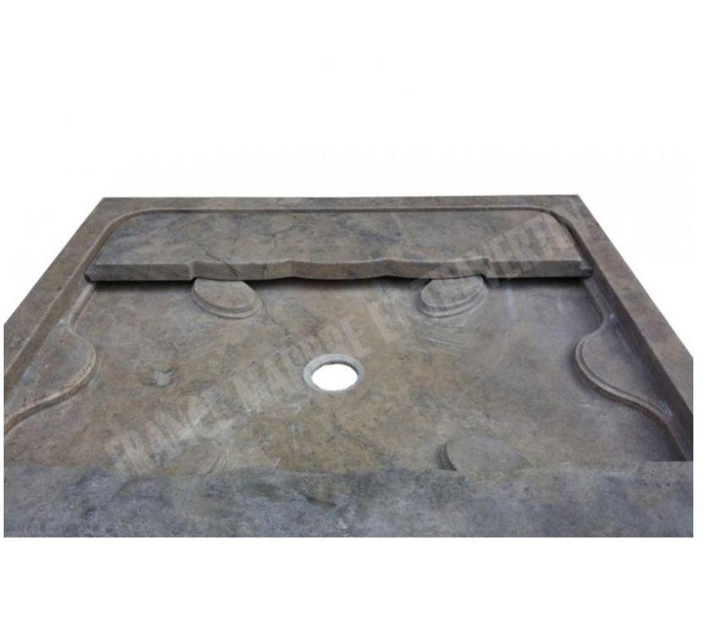  Var Forcalqueiret - 83136 - Photos Vivastreet Travertin Gris Silver Bac à Douche 90x90 cm REF 1168