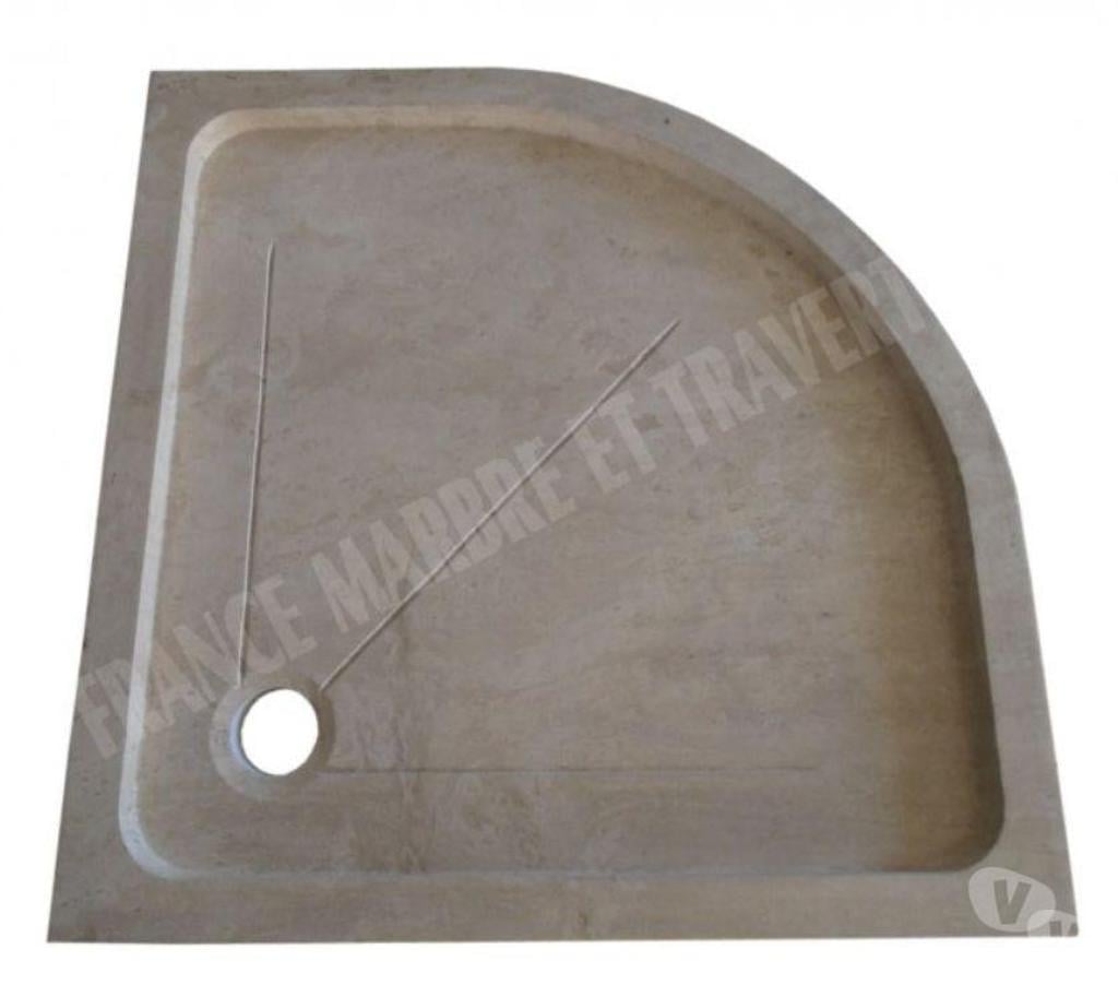  Var Forcalqueiret - 83136 - Photos Vivastreet Travertin ClssBeige Bac à Douche Angle 90x90 cm REF 340