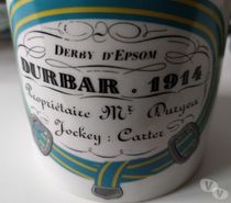 Rare : DERBY D'EPSOM Durbar 1914 Pot A Tabac ( Porcelaine )