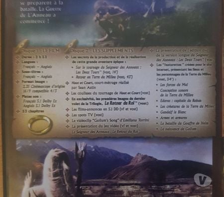 DVD occasion Seine-Saint-Denis St Ouen - 93400 - Photos Vivastreet coffret dvd la trilogie le seigneur des anneaux🍿🍿🍿