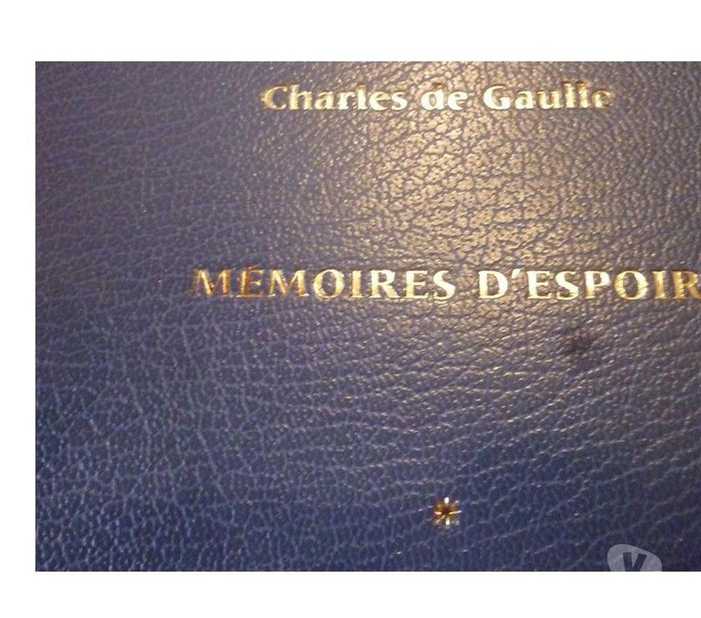 Livres occasion Rhône La Mulatiere - 69350 - Photos Vivastreet Mémoires d'espoir de GAULLE. tomes 1 et 2