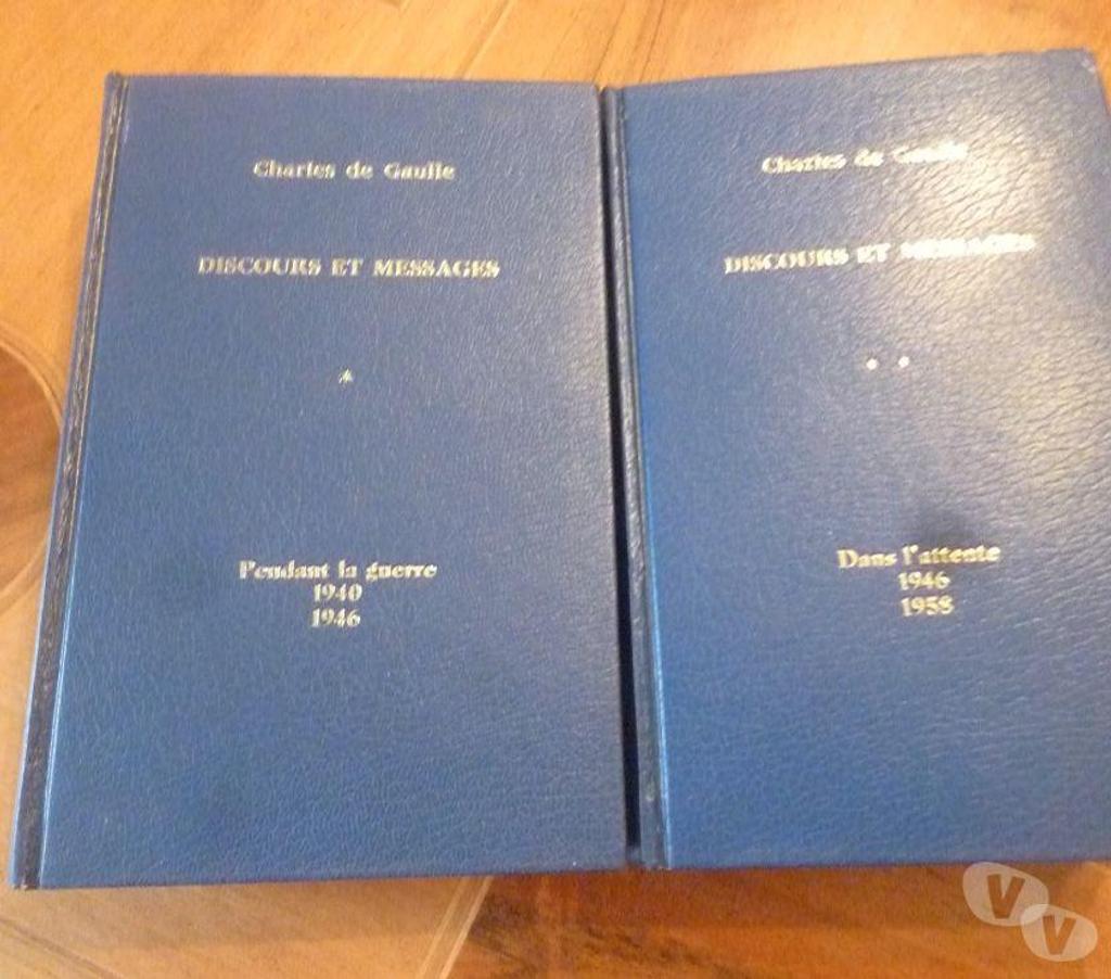 Livres occasion Rhône La Mulatiere - 69350 - Photos Vivastreet Discours et documents deGaulle tomes 1 et 2