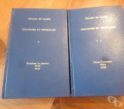 Livres occasion La Mulatiere Rhône - Photos Vivastreet Discours et documents deGaulle tomes 1 et 2