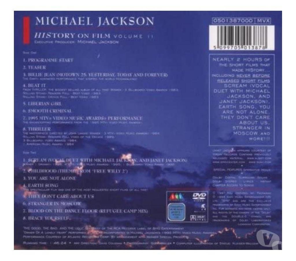 DVD occasion Bouches-du-Rhône Aix en Provence - Photos Vivastreet DOUBLE VIDEO DVD FIMS MICHAEL JACKSON HISTORY.
