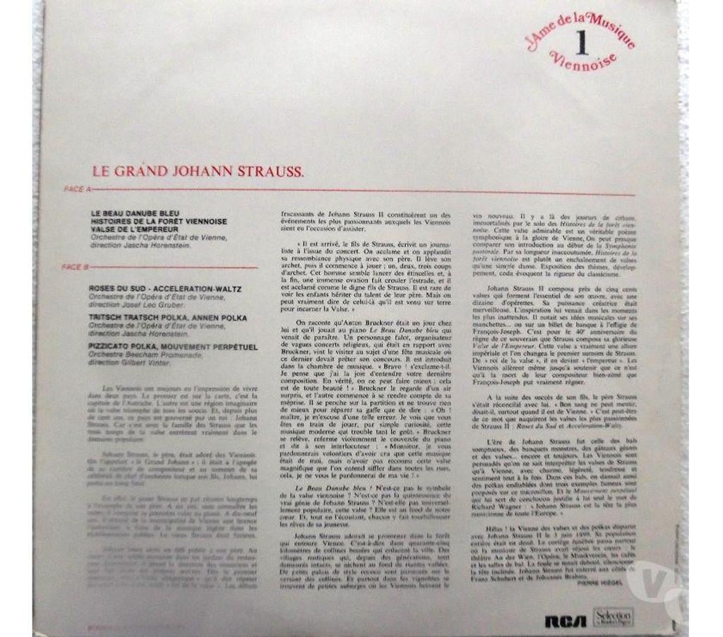 CDs Hérault Castries - 34160 - Photos Vivastreet L’âme de la musique Johann Strauss Coffret de 8 disques 33 t