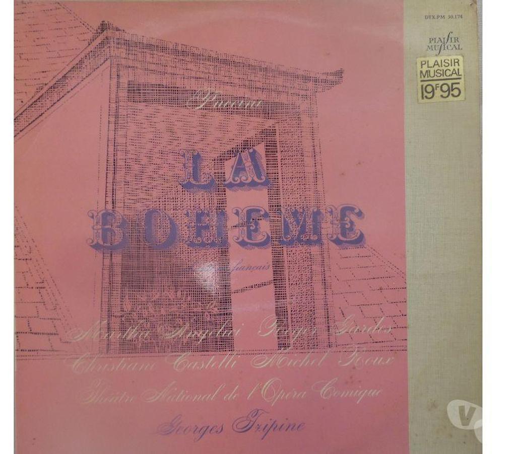CDs Hérault Castries - 34160 - Photos Vivastreet LA BOHEME Opéra en 4 actes de Giacomo Puccini 33 tours