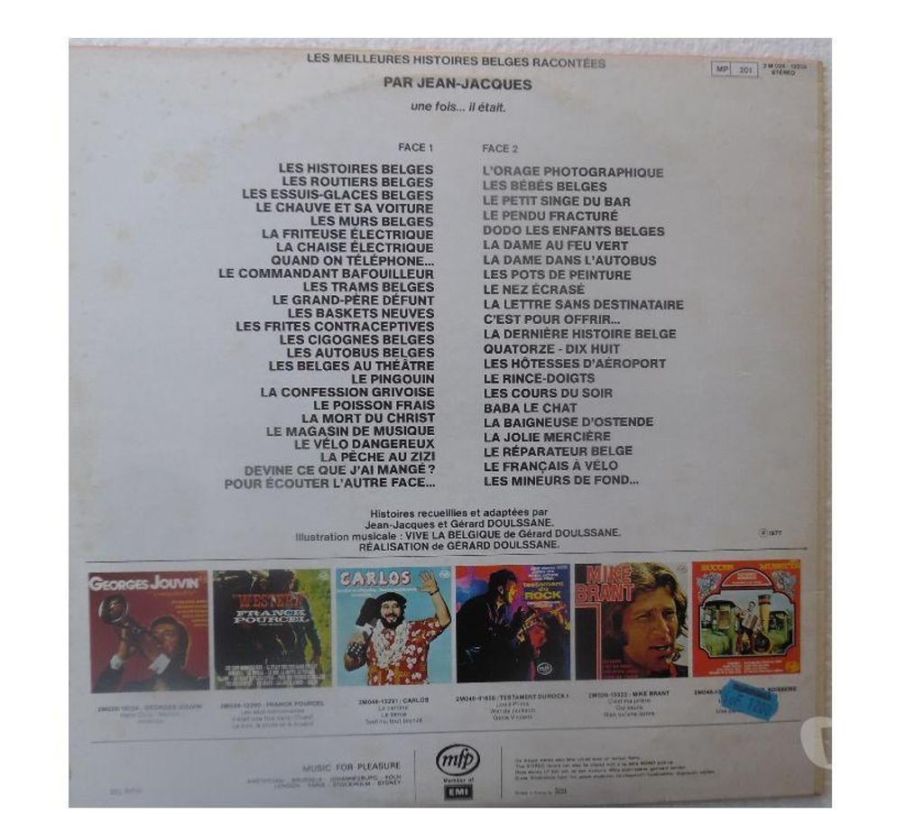 Collection Hérault Castries - 34160 - Photos Vivastreet Les meilleures histoires Belges 33 Tours par Jean-Jacques 