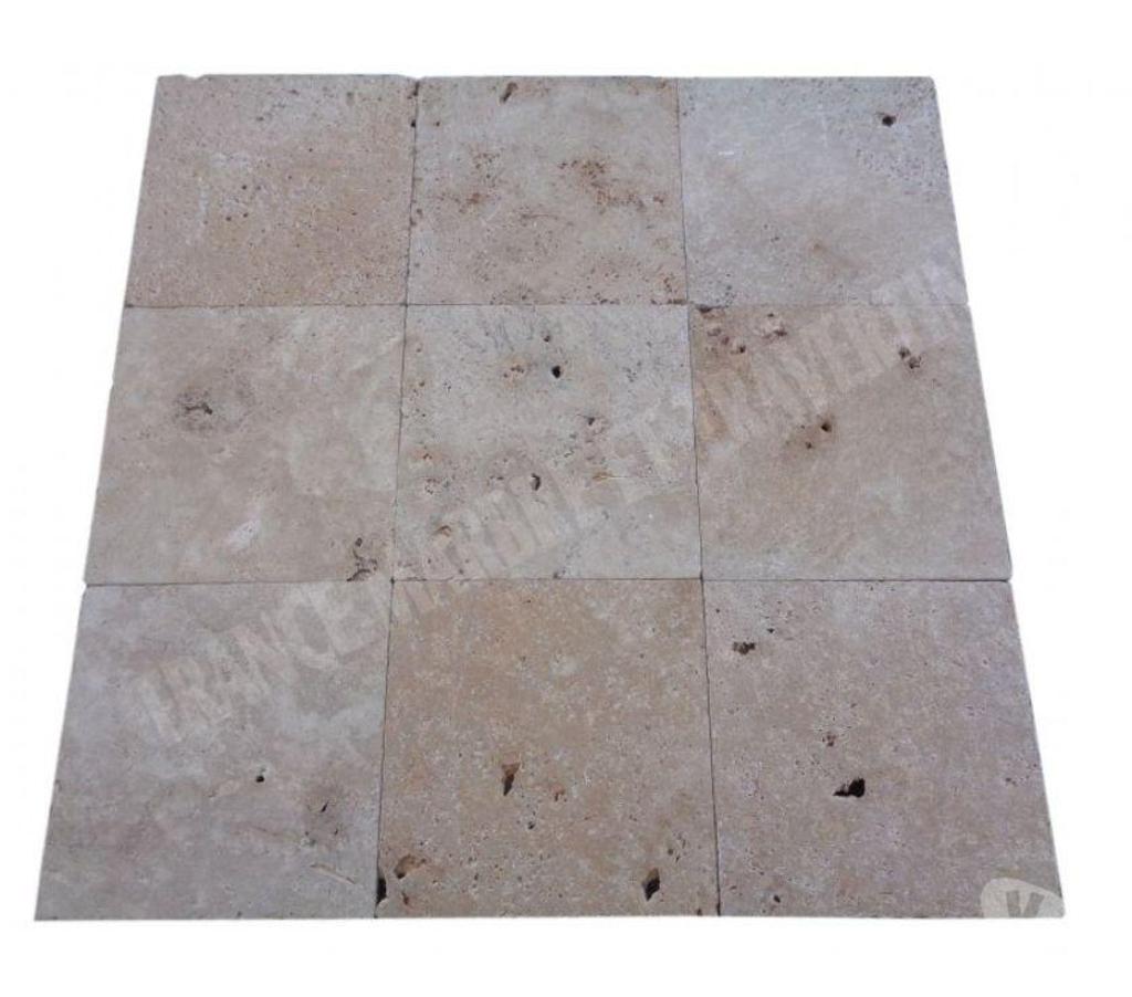  Var Forcalqueiret - 83136 - Photos Vivastreet Travertin Classique Beige 40x40 cm REF 007