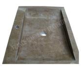 Travertin Noce Marron Evier 70x50 cm REF 756