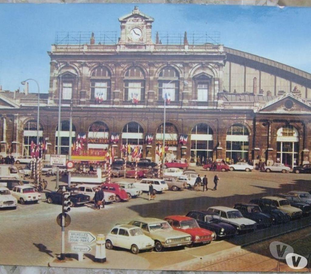 Collection Nord Valenciennes - 59300 - Photos Vivastreet Carte postale la gare de Lille Flandre 1968 2.00